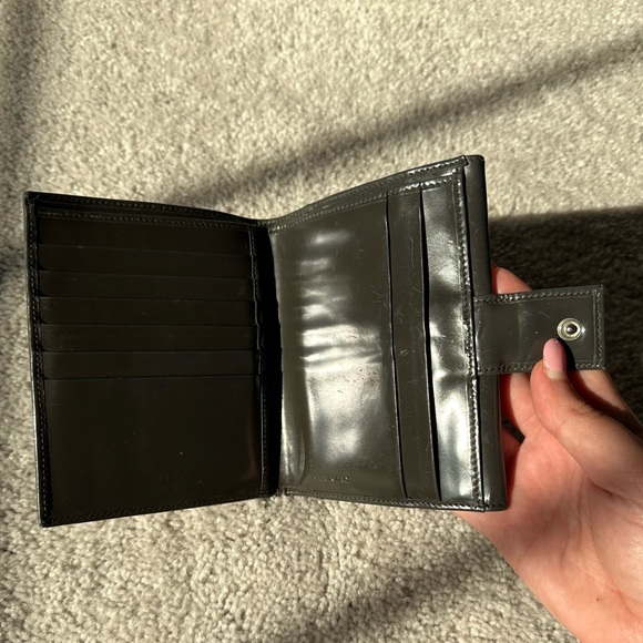 Prada Wallet - Spazzolato Portafoglio in Color Gray Smog with authenticity card - Picture 8 of 16